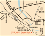 地図：島根県芸術文化センター「グラントワホール」